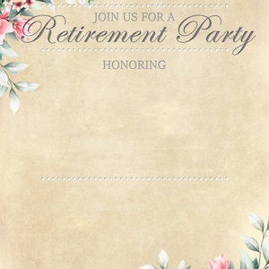 Invito alla festa di pensionamento