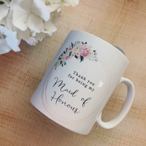 Details about / Personalised Watercolour Floral Bouquet Mug Custom Name Coffee Tea Hot Chocolate