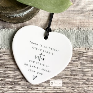 Il n'y a pas de meilleur ami qu'un... Coeur en céramique - Souvenir - Sentiment Cadeau positivité Amitié Collègue