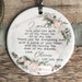 Personalised Mother of Groom Bride Thank you from Bride Groom Quote Floral Ceramic Round Decoration Ornament Wedding Keepsake 