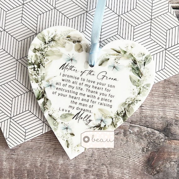 Personalised Wedding Gift Mother of the Groom Bride Thank You Gift