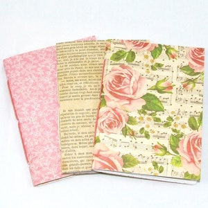 Pink Travelers Notebook Insert Set in Passport, Pocket, A6, Personal, Weeks, B6 Slim, Standard, B6, Cahier and A5 Size