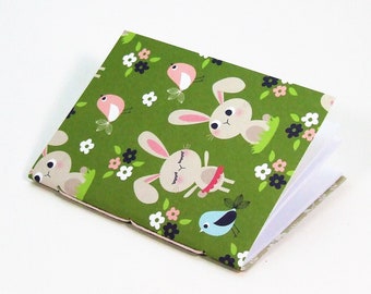 Bunny Rabbit Travelers Notebook Insert in Passport, B7, Pocket, A6, Personal, Weeks, B6, Standard, B6 Slim, Cahier or A5 Size