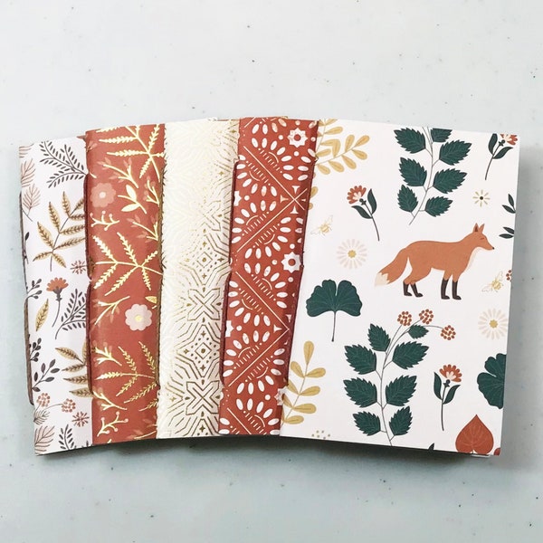 Woodland Travelers Notebook Insert Set in Passport, B7, Pocket, A6, Personal, Weeks, B6 Slim, Standard, B6, Cahier or A5 Size