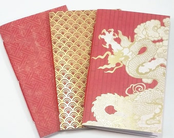 Dragon Travelers Notebook Insert Set in Passport, B7, Pocket, A6, Personal, Weeks, B6 Slim, Standard, B6, Cahier and A5 Size