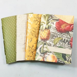 Vintage Blooms Travelers Notebook Insert Set - Passport, B7, Pocket, A6, Personal, Weeks, B6 Slim, Standard, B6, Cahier or A5 Size