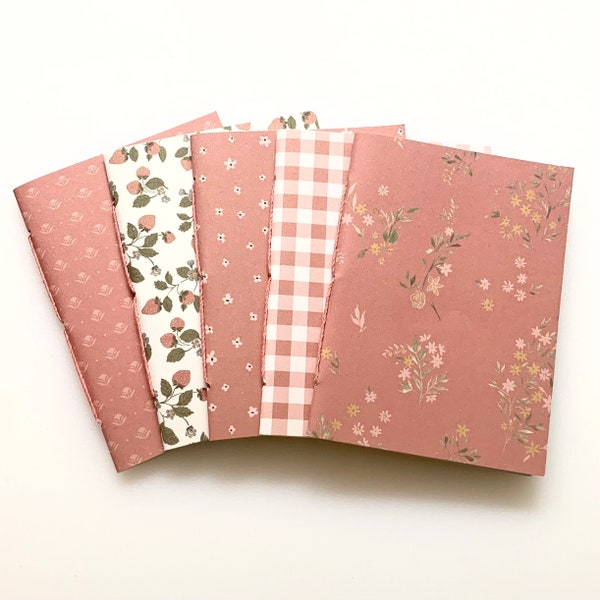 Travelers Notebook Insert Set with Strawberries in Passport, B7, Pocket, A6, Personal, Weeks, B6 Slim, Standard, B6, Cahier or A5 Size
