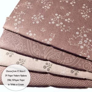Floral Travelers Notebook Inserts: Mauve Pattern, Set of 4