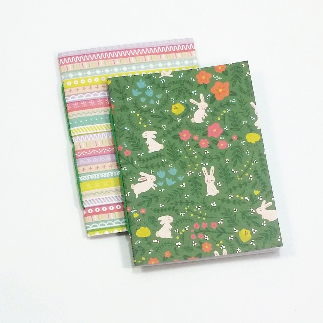 Set of Travelers Notebook Inserts With Rabbits in Passport, B7, Pocket