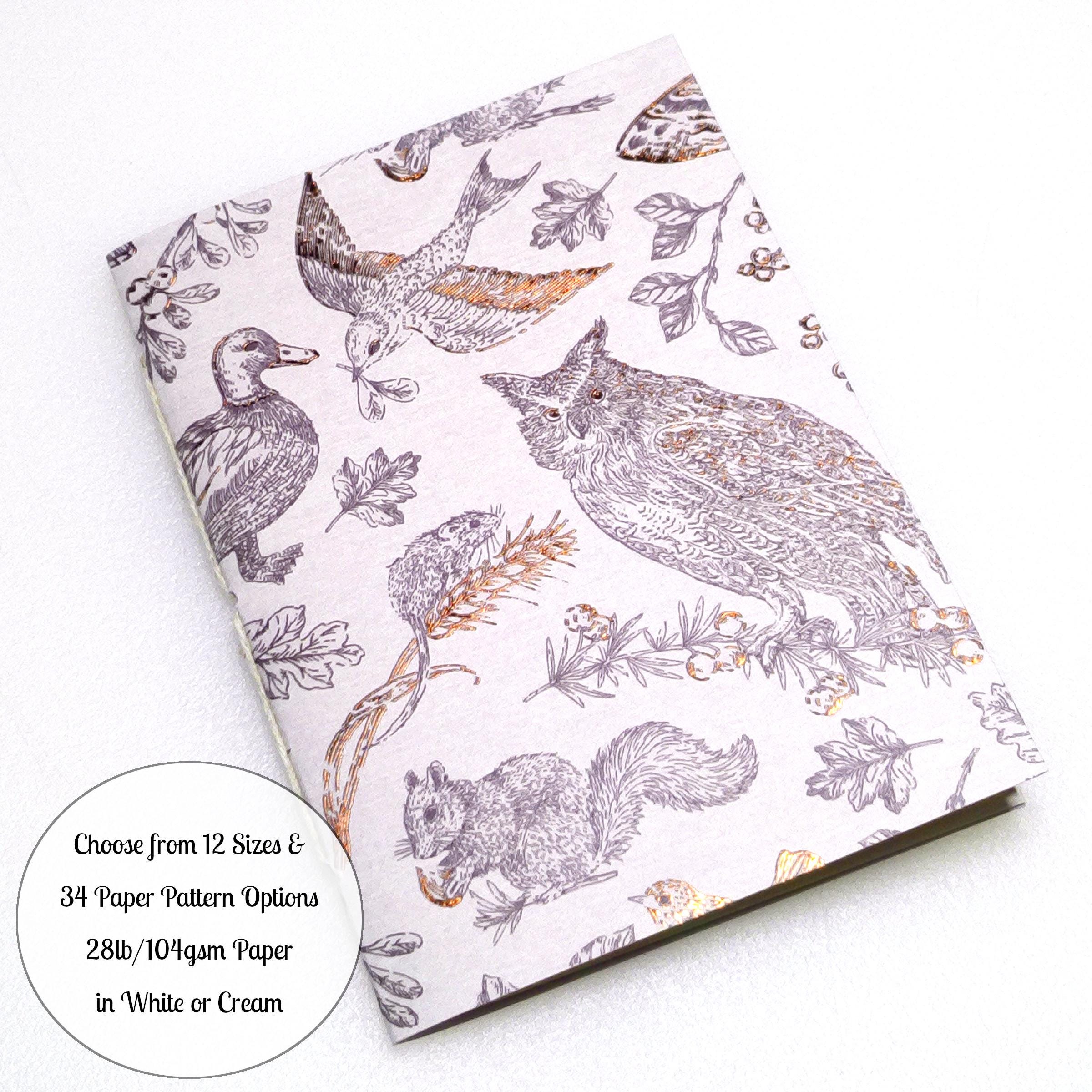 Travelers Notebook Insert with Owls and Squirrels