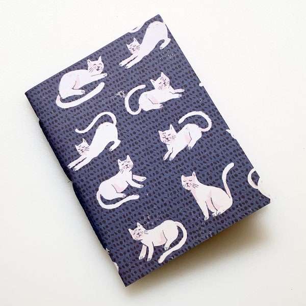 Travelers Notebook Insert with White Cats in Passport, B7, Pocket, A6, Personal, Weeks, B6 Slim, Standard, B6, Cahier or A5 Size
