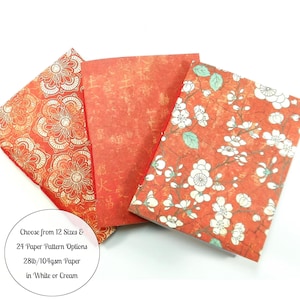 3 Travelers Notebook Inserts with Cherry Blossoms in Passport, B7, Pocket, A6, Personal, Weeks, B6 Slim, Standard, B6, Cahier or A5 Size