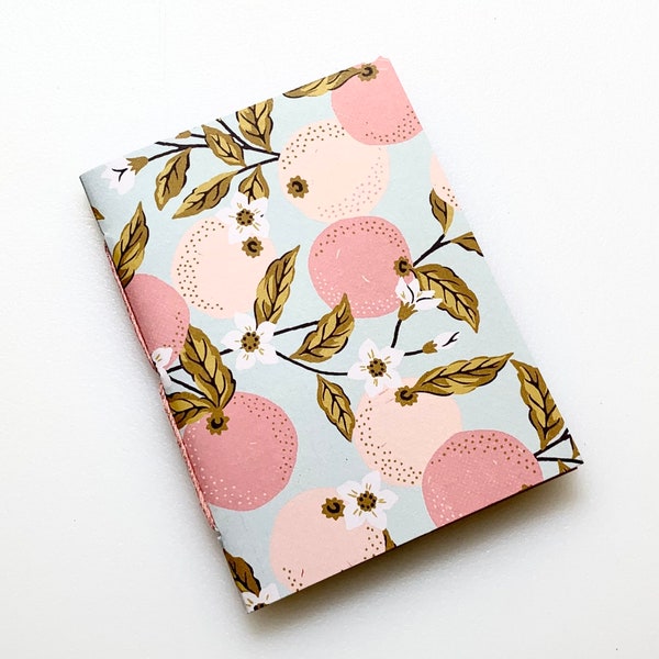 Travelers Notebook Insert with Peaches in Passport, B7, Pocket, A6, Personal, Weeks, B6 Slim, Standard, B6, Cahier or A5 Size