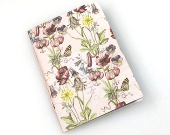 Travelers Notebook Insert with Garden Flowers in Passport, B7, Pocket, A6, Personal, Weeks, B6 Slim or B6 Size