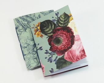 Floral Travelers Notebook Insert Set in Passport, B7, Pocket, A6, Personal, Weeks, B6 Slim, Standard, B6, Cahier or A5 Size