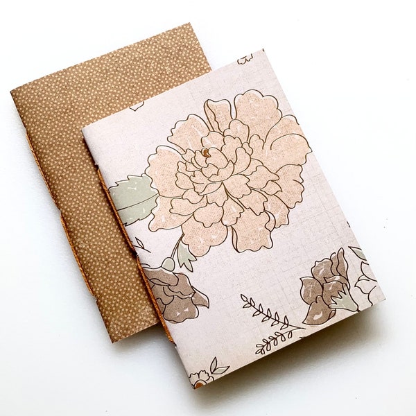 Set of Floral and Dot Travelers Notebook Inserts in Passport, B7, Pocket, A6, Personal, Weeks, B6 Slim, Standard, B6, Cahier or A5 Size