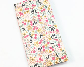 Travelers Notebook Insert with Small Flowers in Passport, B7, Pocket, A6, Personal, Weeks, B6 Slim, Standard, B6, Cahier or A5 Size