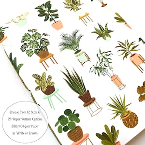 Travelers Notebook Insert with Houseplant Cover: 12 Sizes
