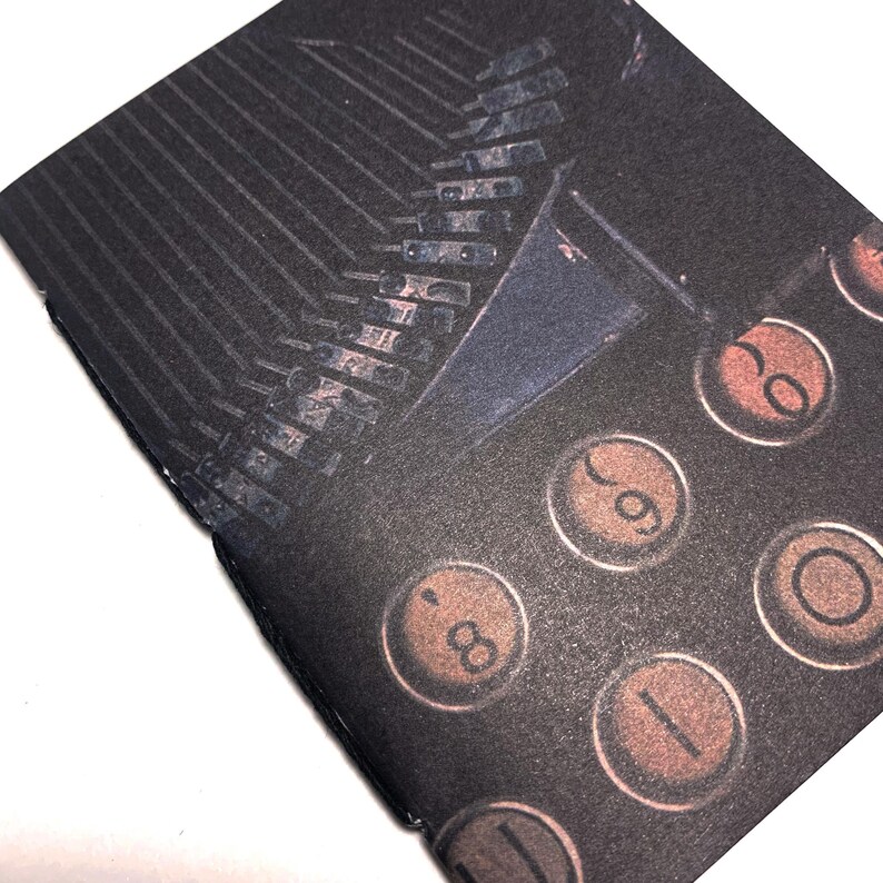 Notebook With Old Typewriter Cover in Passport, B7, Pocket, A6