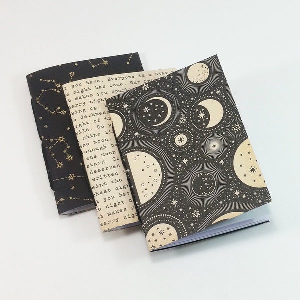 Celestial Travelers Notebook Insert Set in Passport, B7, Pocket, A6, Personal, Weeks, B6 Slim, Standard, B6, Cahier and A5 Size