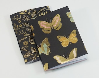 Saddle Stitched Travelers Notebook Insert Set with Dark Academia Butterflies
