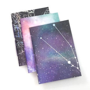 Cosmic Travelers Notebook Insert Set in Passport, B7, Pocket, A6, Personal, B6 Slim, Standard, B6, Cahier and A5 Size