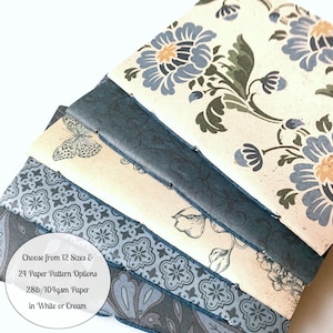 Five Cornflower Blue Travelers Notebook Inserts in Passport, B7, Pocket, A6, Personal, Weeks, B6 Slim, Standard, B6, Cahier or A5 Size