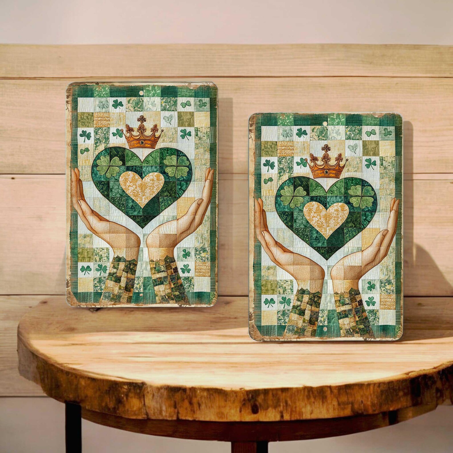 Claddagh Heart Metal Sign - Irish Wall Art - St. Patrick’s Day Home ...
