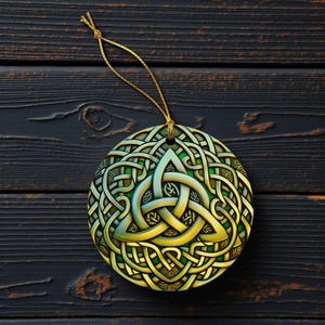 Trinity Knot Christmas Ornament- Celtic Irish Holiday Decor