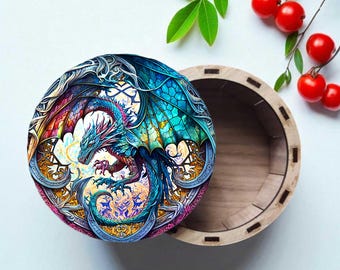 Dragon Keepsake Box - Fantasy Jewelry Storage, Gothic Decor - 5 inch