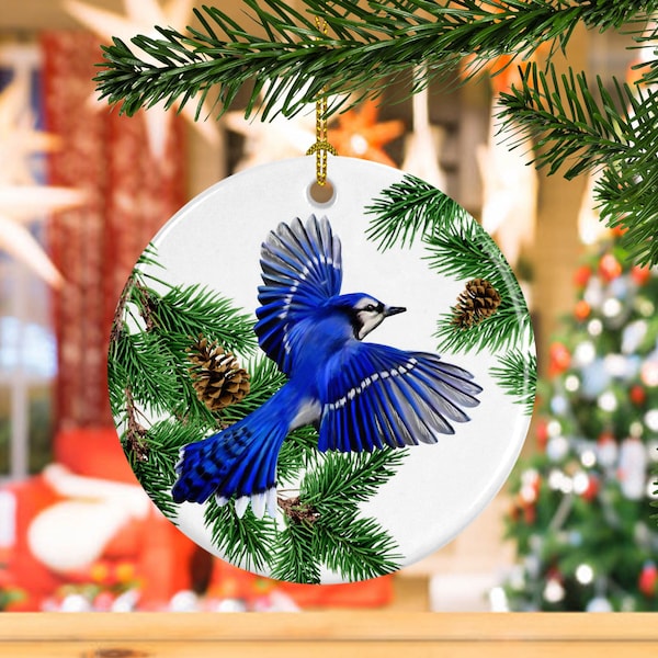 Blue Jay Ornament - Etsy