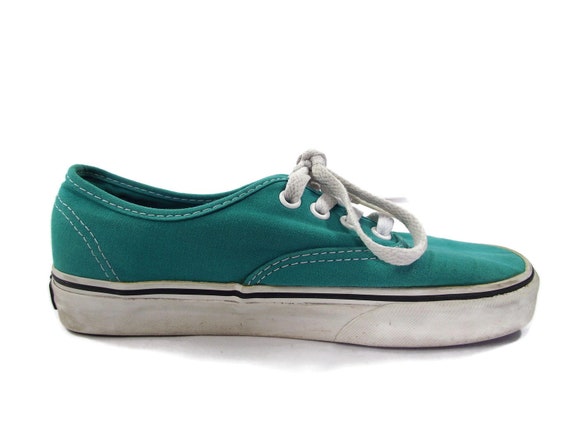 teal vans shoes