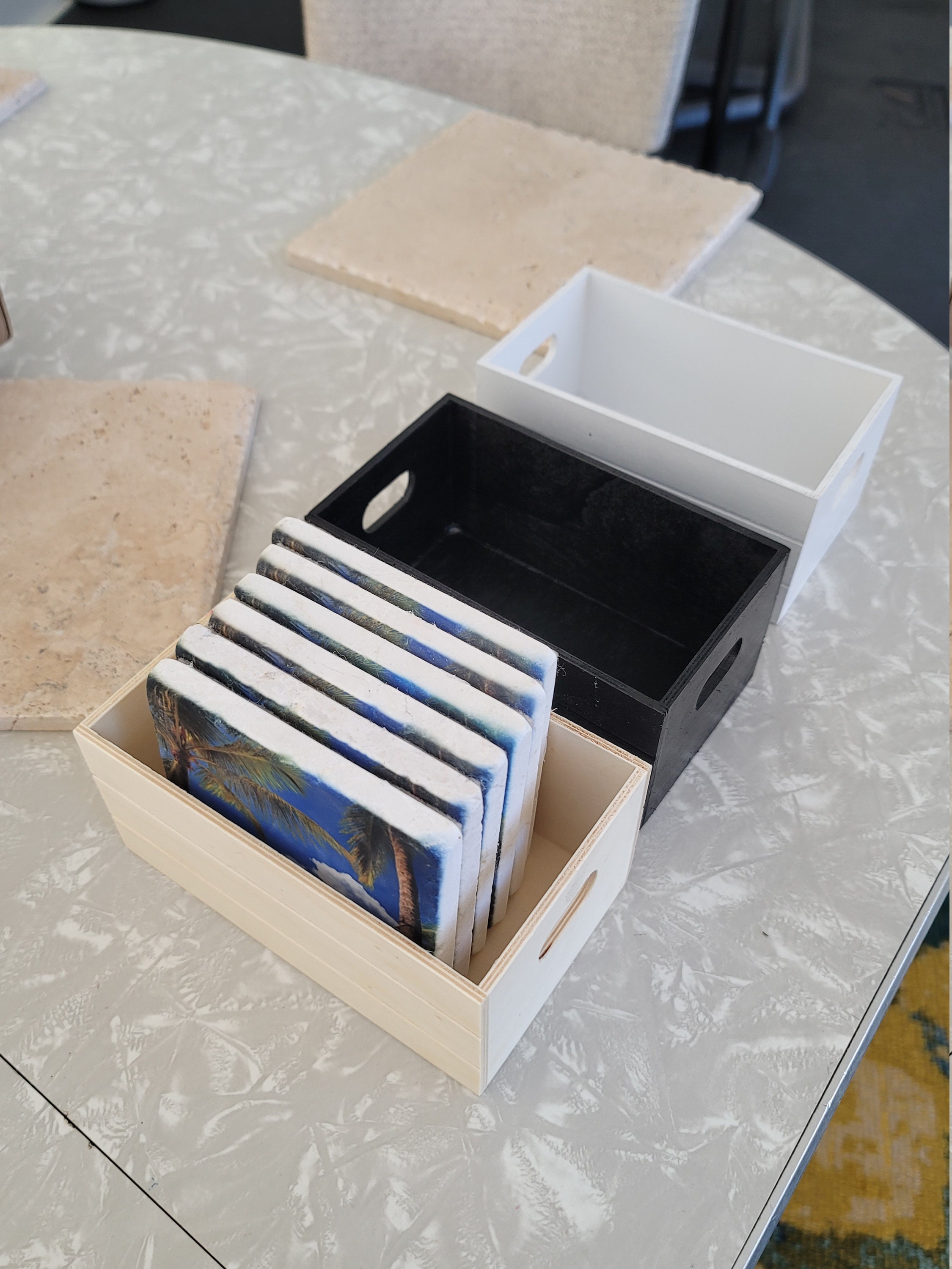Coaster Display Set Coaster Holder Coaster Stand Display Stand Display Box Wood Stand Flat ...