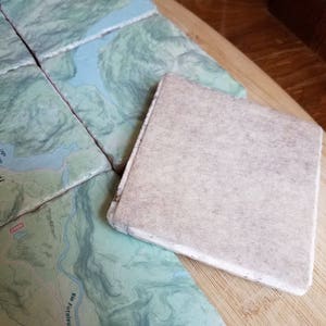 Map Art Map Gifts Custom Map Coasters Topographic Map Coasters Custom Coasters Personalized coasters Wedding Gift Stone coasters Bild 8