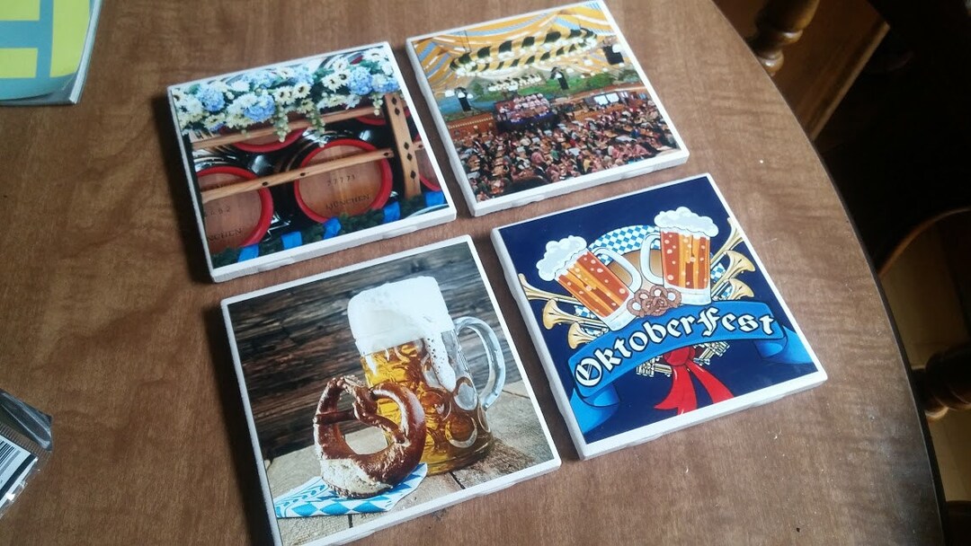 Oktoberfest Coasters Custom Stone Coasters Custom Ceramic Coasters