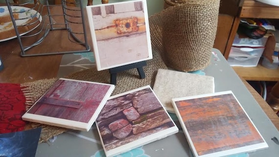 Hand to Home Concepts Custom Wedding Coasters Personalized Coasters Customized Coasters Rustic Wedding Favor Coasters Farmhouse Coasters