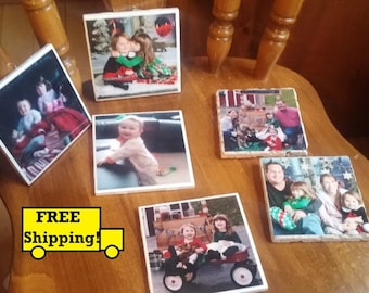 Personalized Photo Coaster Custom Photo Coaster Personalized Coaster Favors Custom Coasters Ceramic Coasters Stone Coasters Picture Coasters