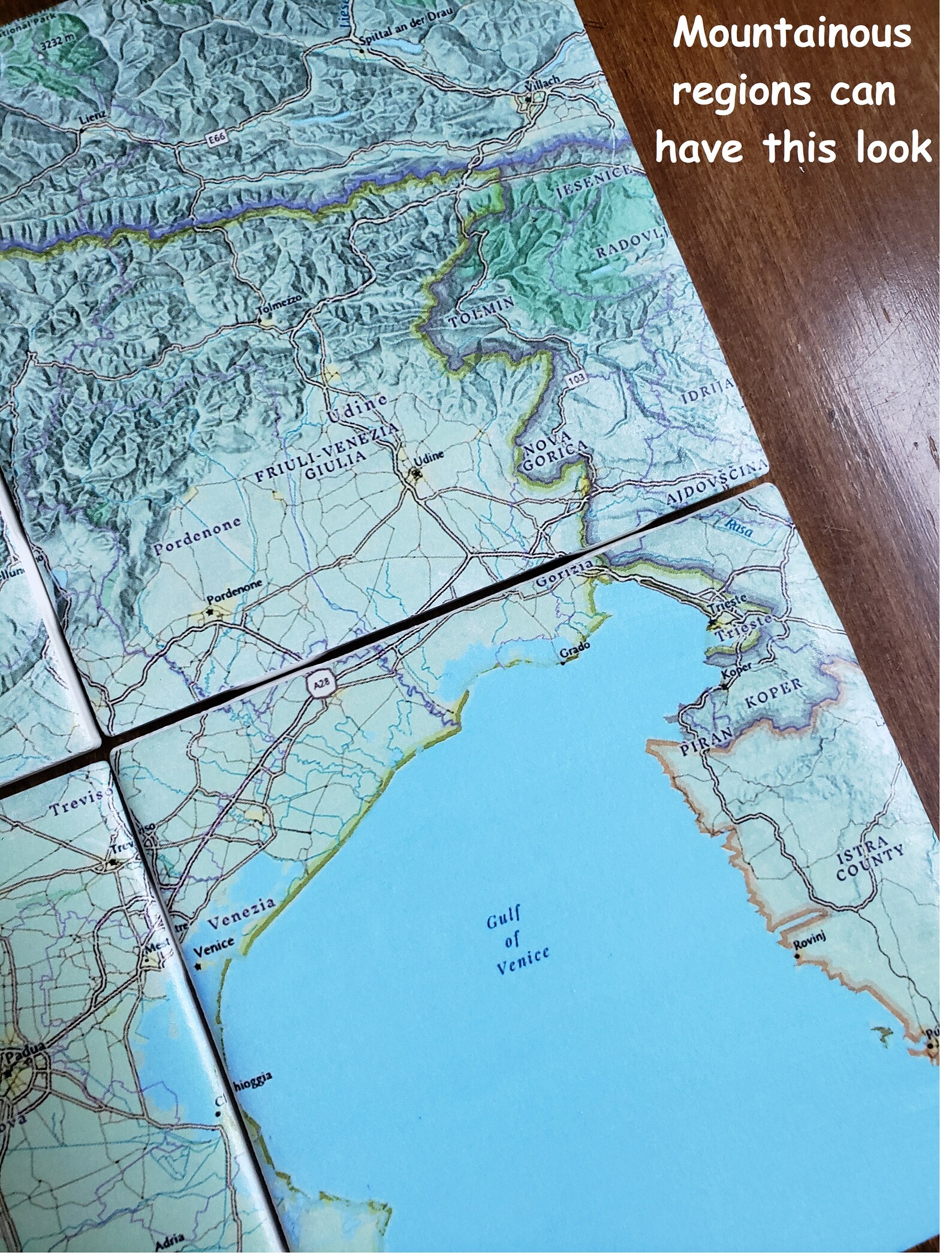 International Map Art Map Gifts Custom Map Coasters Street Level Map ...