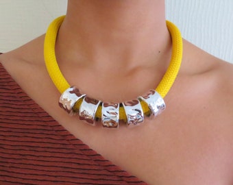 Carmen Yellow Necklace - necklaces for women - rope necklace - gift women