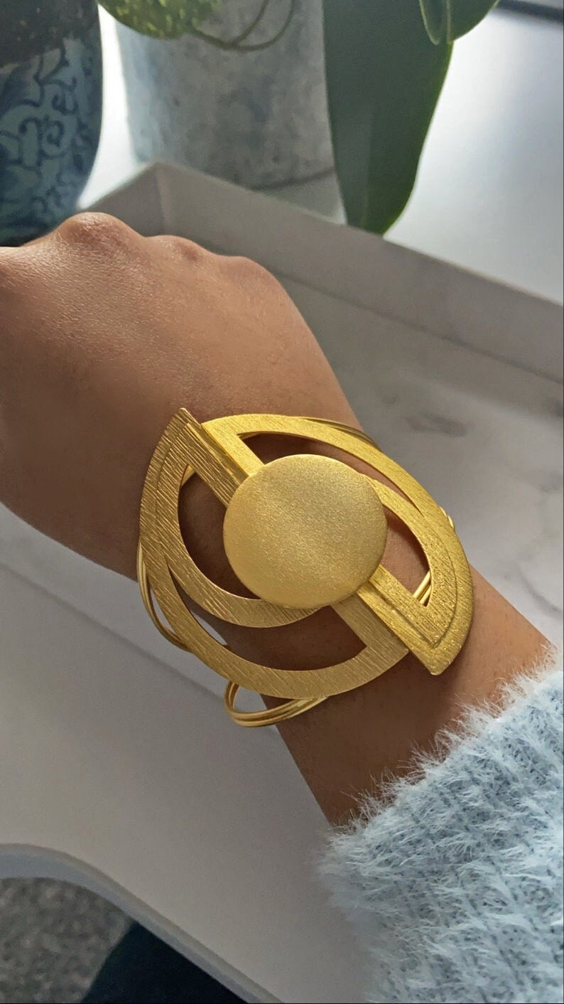 Athena's Shield Cuff Bracelet main image 1