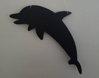 Handcrafted Wooden scrollsaw,Dolphin Chalkboard, Dolphin Lover, Sea Creature