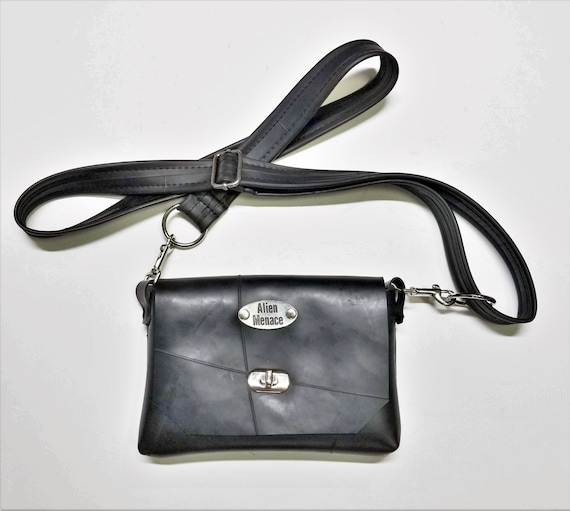 Medium Up-cycled Inner Tube Cross-body Purse/Hip Pouch