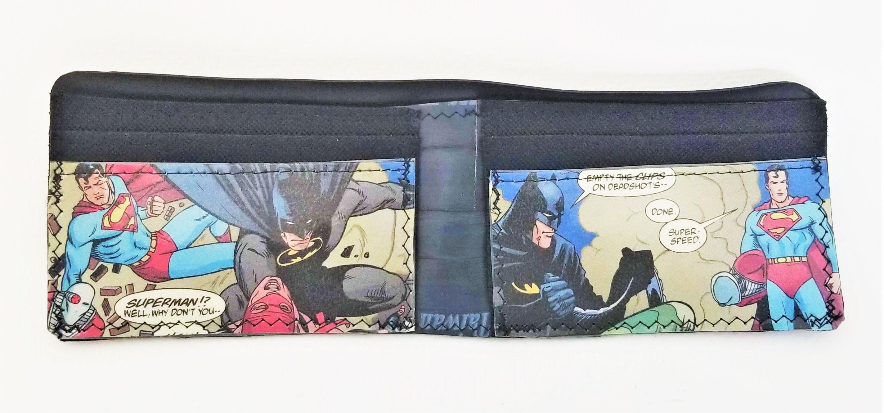 Superman and Batman/Bike Tube Comic Wallet
