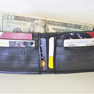 Up-cycled Inner Tube Vegan Bi-fold Wallet