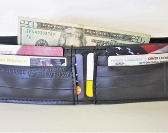 Up-cycled Inner Tube Vegan Bi-fold Wallet