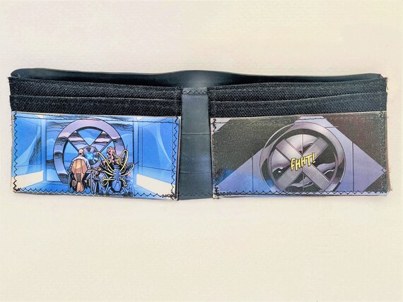 X-Men Bi-fold Wallet Handmade from Up-cycled Bike Tubes