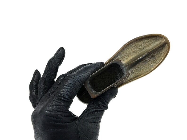 circa early 20th century Metal Cobbler/'s Mold Vintage Child/'s Shoe Last