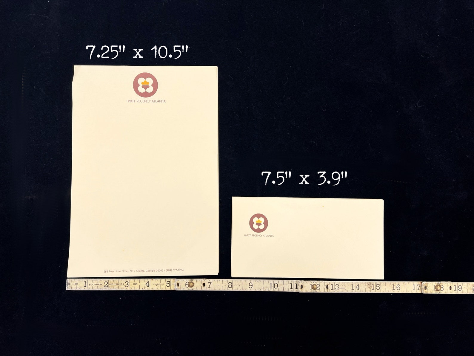 Vintage Hyatt Regency Atlanta Hotel Stationery 21 Pieces Etsy