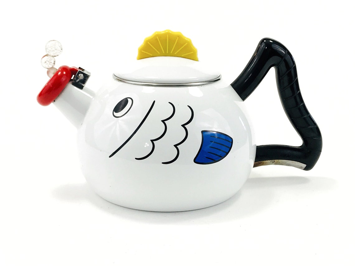 Vintage Kamenstein Tea Kettle Fish Novelty Tea Kettle 1980s Etsy