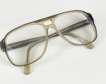 Vintage Men's Eyeglasses Frames, Modern Optical Boss Mod Tan Plastic